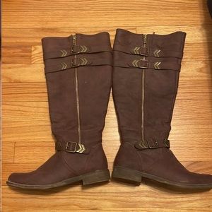 JustFab Karly wide calf boots